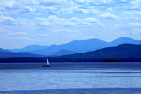 Lake Champlain mountain view